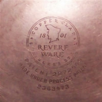 Newer Revere Ware has a much