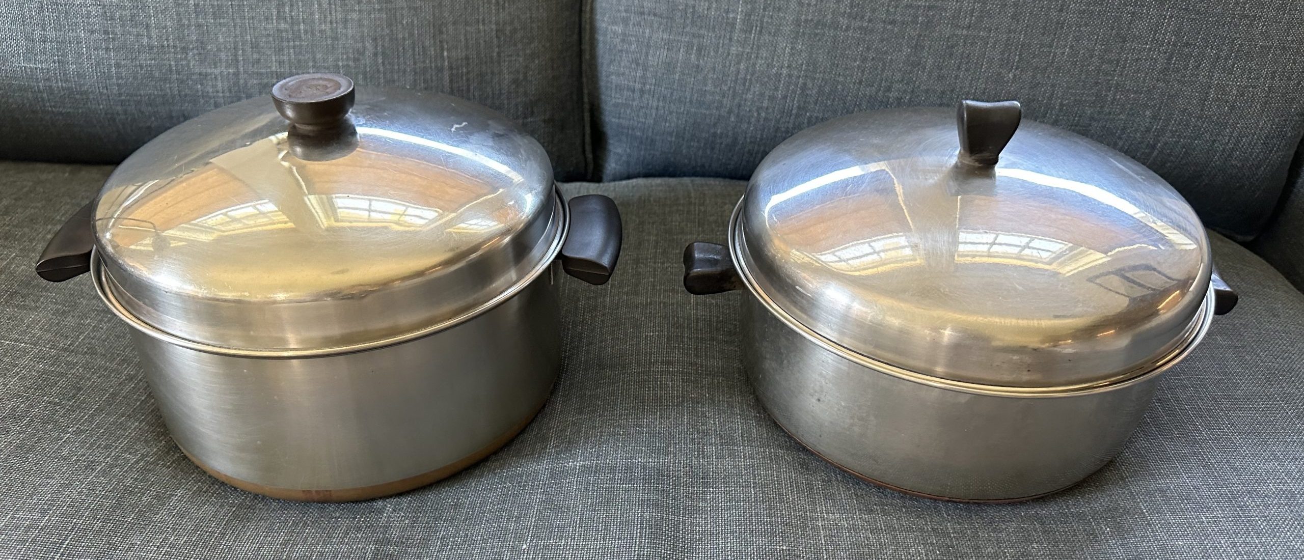 Vintage 1949 REVERE WARE Pressure Cooker Pots Pans Copper Cookware