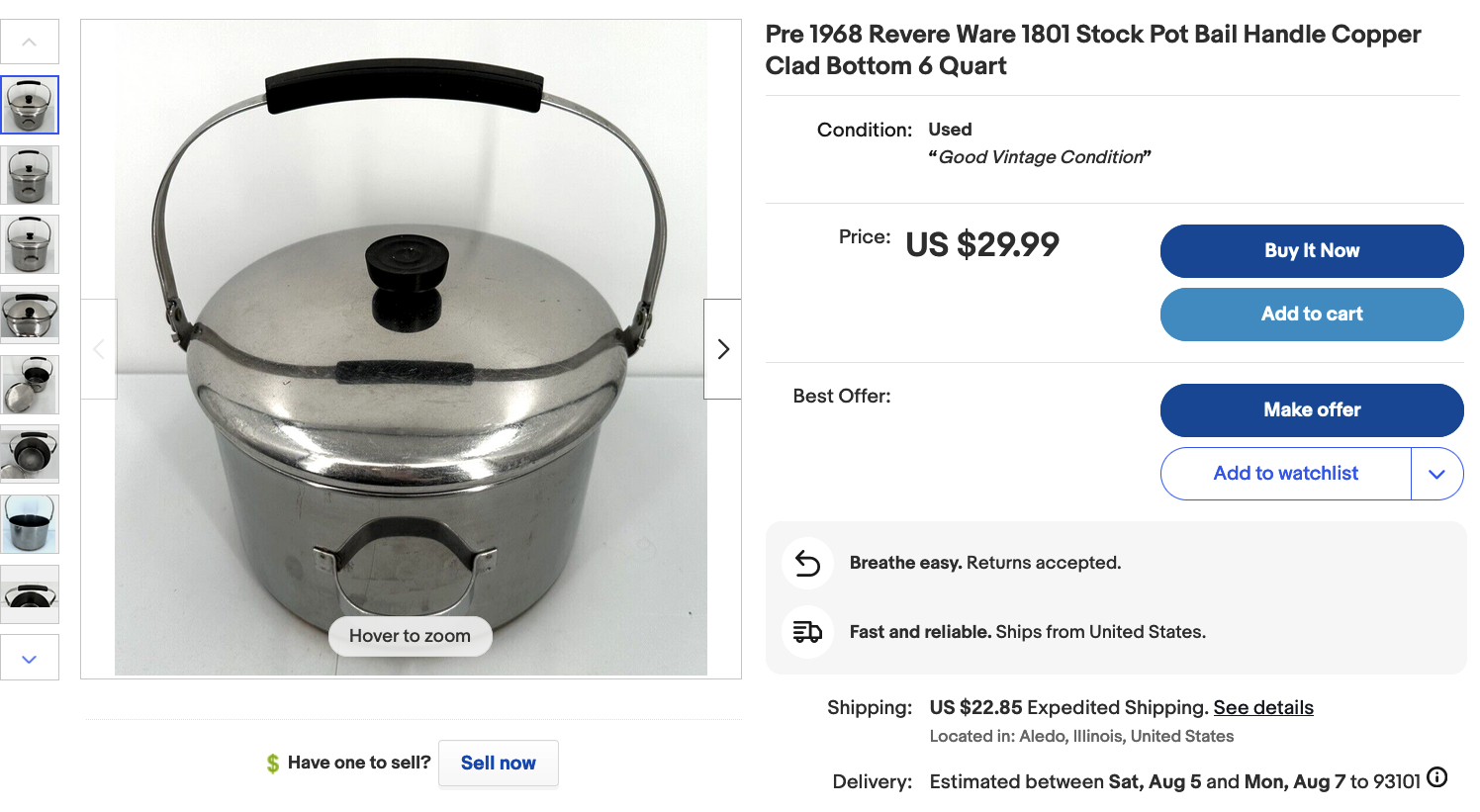 Stainless Steel Rice Cooker Liner Revere Ware Pots and Pans Inner