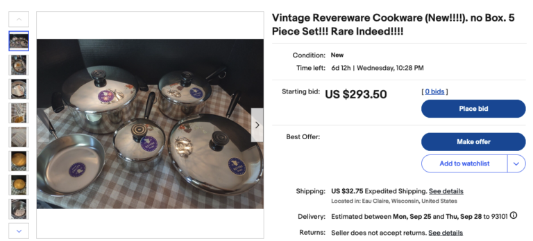 Ebay Archives - Revere Ware Parts